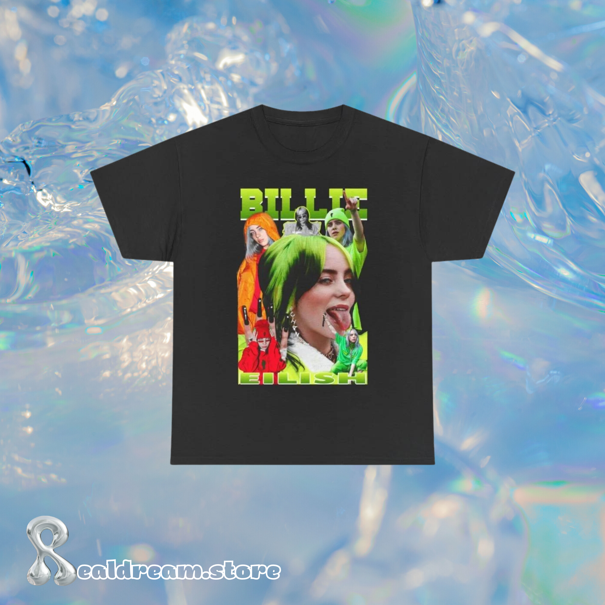 Pop Star Inspired Portrait T Shirt Big Face Mic Graphic Tee For Music Fan